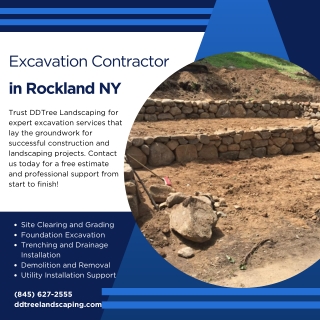 Excavation Contractor in Rockland NY  DDTree Landscaping
