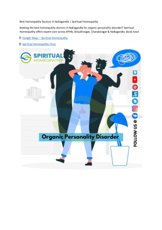 Best Homeopathy Doctors in Nallagandla