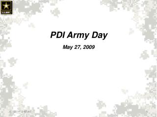 PDI Army Day May 27, 2009
