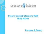 Steam Carpet Cleaners-Will they Harm