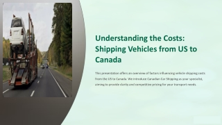 Cost Of Shipping From Us To Canada