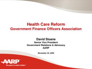 Health Care Reform Government Finance Officers Association