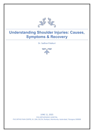 Understanding Shoulder Injuries