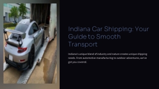 Indiana Car Shipping
