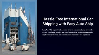 Hassle-Free Car Shipping