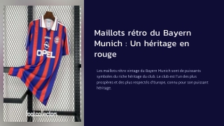 maillot bayern munich retro vintage