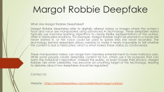 Margot Robbie Deepfake