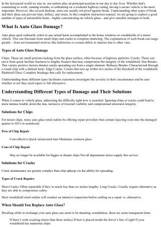Understanding Different Types of Damage and Their Solutions
