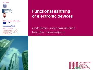 Functional earthing of electronic devices