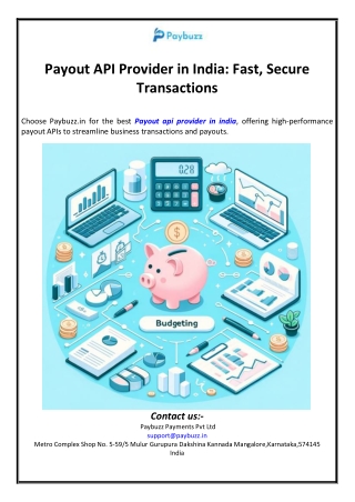 Payout API Provider in India: Fast, Secure Transactions