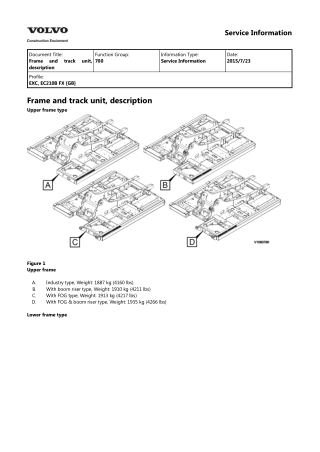 VOLVO EC210B FX EC210BFX EXCAVATOR Service Repair Manual Instant Download