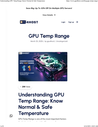 Understanding GPU Temp Range_ Know Normal & Safe Temperature