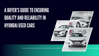 Buy Quality and Reliable Hyundai Pre Owned Cars Dubai from Trusted Dealer