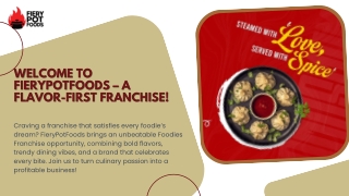 Join the Foodies Franchise Boom!