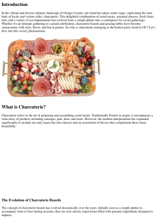From Brie to Balboa: Why Charcuterie Is OC’s Hottest Party Trend