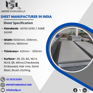Sheet | Coil | Strip | Shim - United Stainless LLP