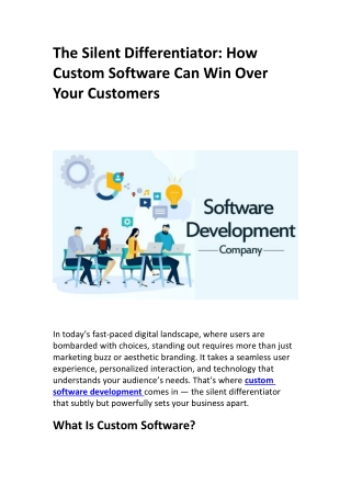 Leading Custom Software Development Company