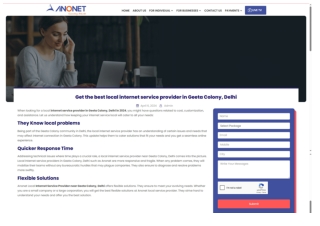 Top Internet Service Providers in Geeta Colony