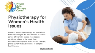 Physiotherapy for Women's Health Issues