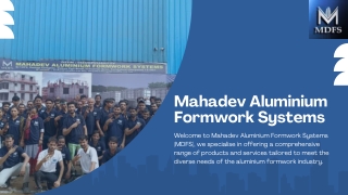 Transforming Construction Standards with Mahadev Aluminium Formwork