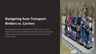 Auto Transport Broker