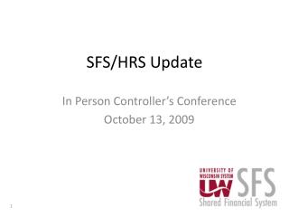 SFS/HRS Update