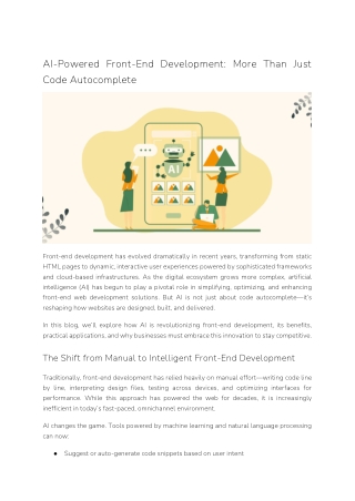 AI-Powered Front-End Development_ More Than Just Code Autocomplete