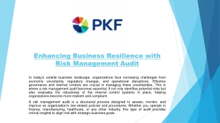 Enhancing Business Resilience with Risk Management Audit