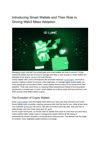 How Smart Wallets Are Powering the Future of Web3 Adoption