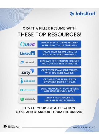 Top Tools to Craft a Killer Resume!