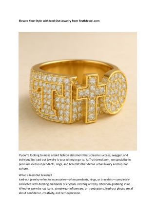 Elevate Your Style with Iced-Out Jewelry