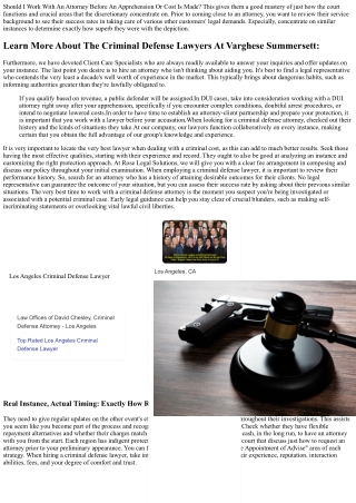 When Should I Work With A Criminal Defense Lawyer?