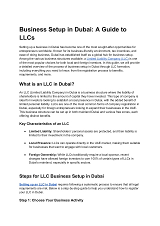 Business Setup in Dubai_ A Guide to LLCs