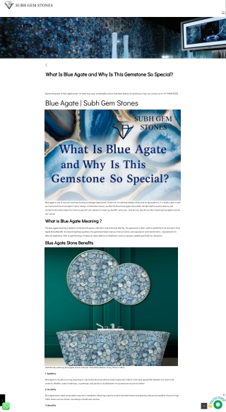 What Is Blue Agate and Why Is This Gemstone So Special