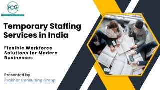 Temporary Staffing Services in India