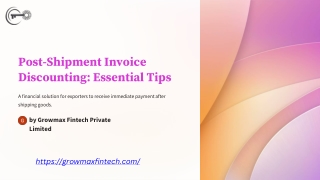 Tips for Post-Shipment Invoice Discounting