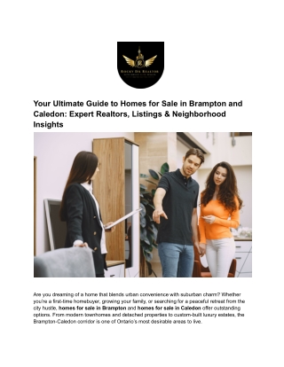 Find Your Dream Home – Explore Homes for Sale in Brampton Today