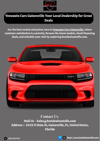 Veneauto Cars Gainesville Your Local Dealership for Great Deals