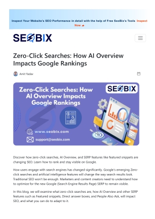 Zero-Click Searches How AI Overview Impacts Google Rankings