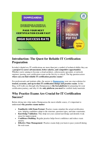Where can I find reliable IT certification practice exams?