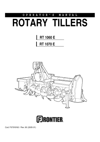 John Deere RT1170 RT1270 RT1280 RT1080E RT1180 RT1207 RT1208 Rotary Tillers Operator’s Manual Instant Download (Publicat