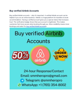 15 Best Places to Buy Verified Airbnb Accounts in 2025
