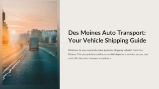 Des Moines Auto Transport