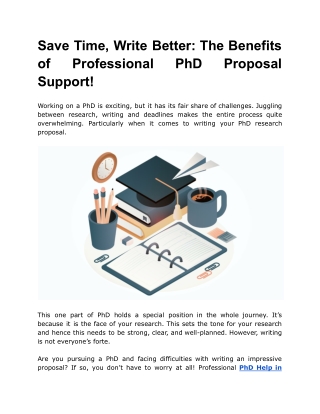 Save Time, Write Better_ The Benefits of Professional PhD Proposal Support!