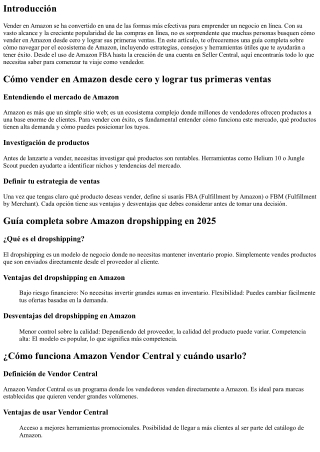 Vender en Amazon desde cero en 2025: guía definitiva actualizada