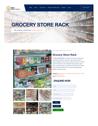Durable and Stylish Grocery Display Racks for Stores