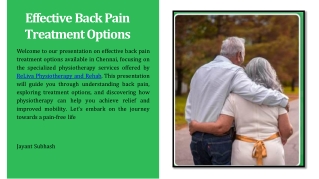 Back Pain Treatment in Chennai by ReLiva