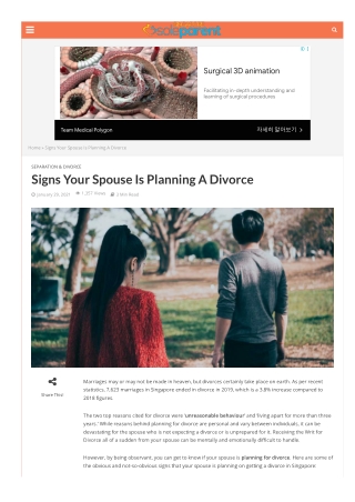 Signs Your Spouse Is Planning A Divorce