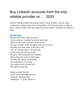 Before you buy LinkedIn accounts in 2025, read this [It may ...