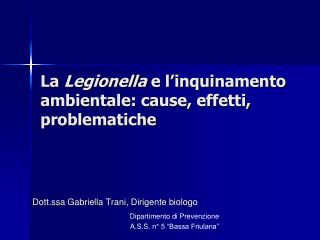 La Legionella e l’inquinamento ambientale: cause, effetti, problematiche